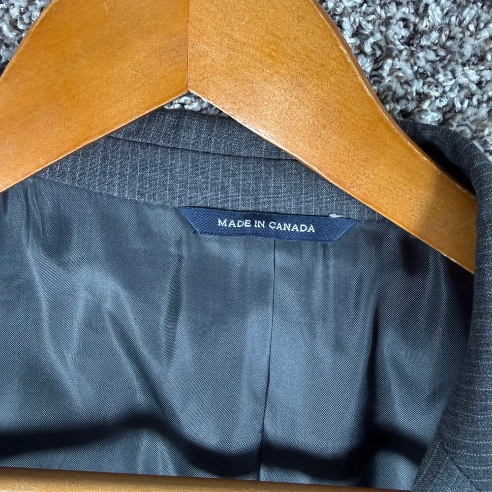 Ralph Ralph Lauren Mens 44R Grey Wool Micro‎ Stripe Blazer Sport Coat Canada
